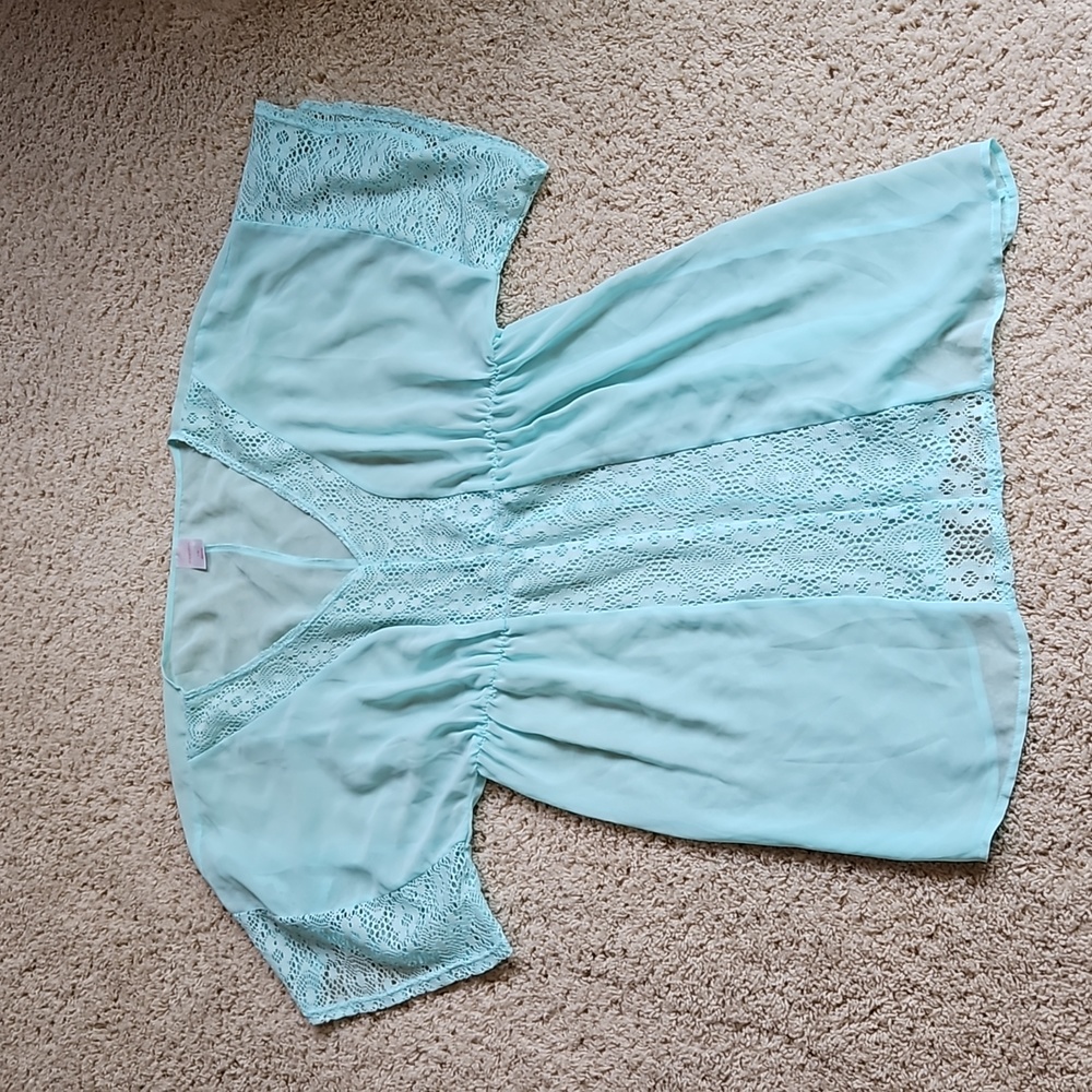 Light blue swim coverup